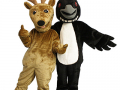Toronto Maple Leaf Running mascots - Deer and Loon