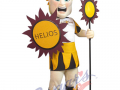 West Bend East High School - Helios with staff and shield